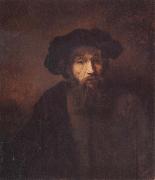 REMBRANDT Harmenszoon van Rijn, A Bearded Man in a Cap